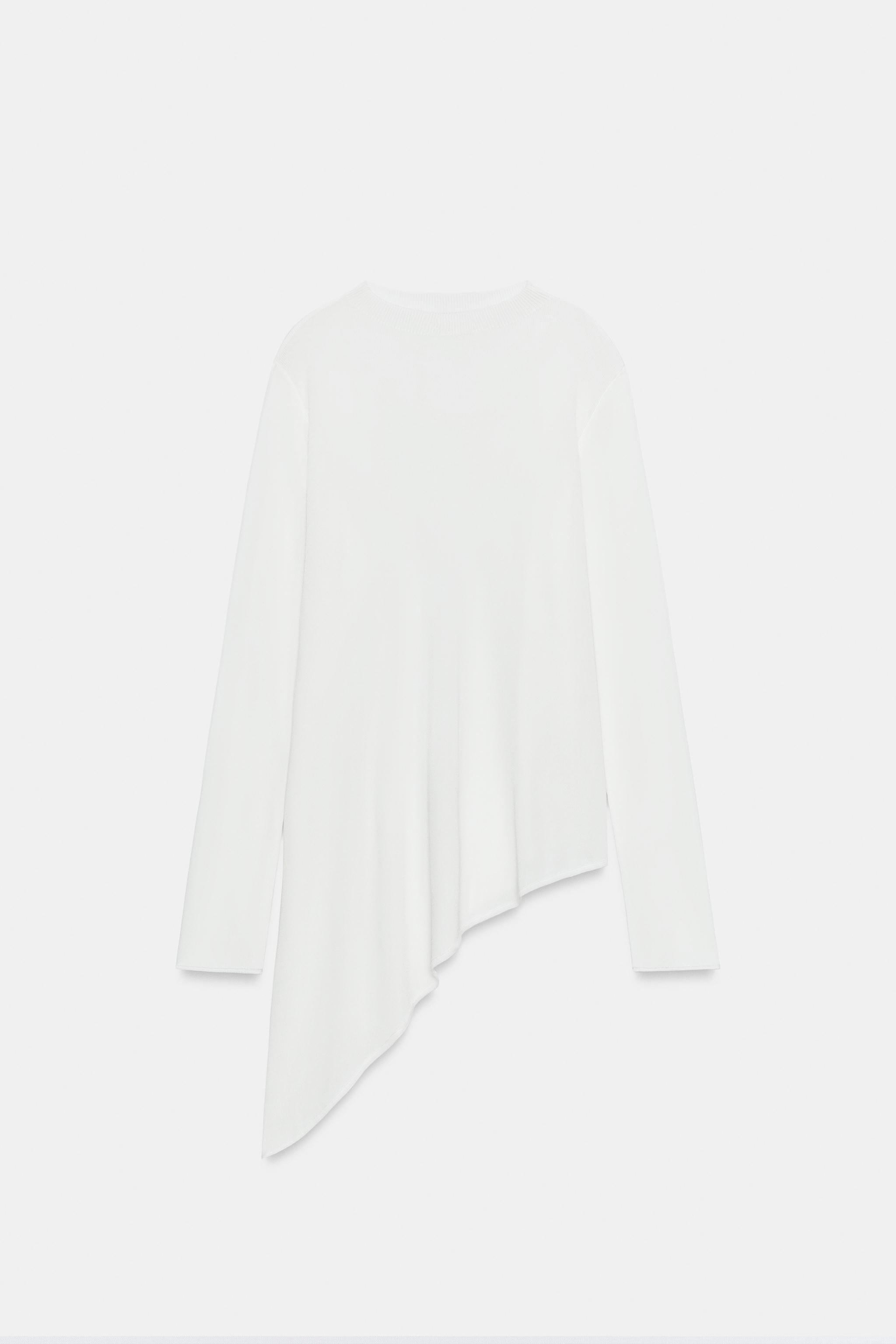 PULL LONG EN MAILLE ASYMÉTRIQUE